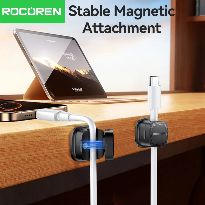 Magnetiske kabelholdere til gaming setup